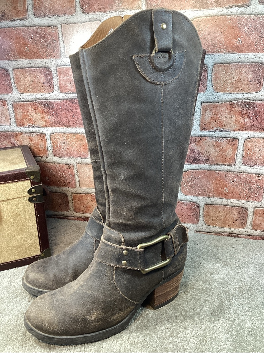 Born Loreza Womens Tall western riding boot size 7.5 - Picture 3 of 8